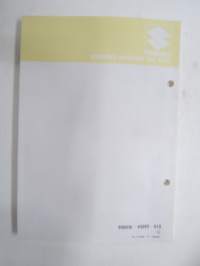 Suzuki DT115 / DT140 outboard parts catalogue 1986-6, illustrations / perämoottori, varaosaluettelo räjäytyskuvineen