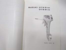 Suzuki DT9.9 outboard parts catalogue 1983-12, illustrations / perämoottori, varaosaluettelo räjäytyskuvineen