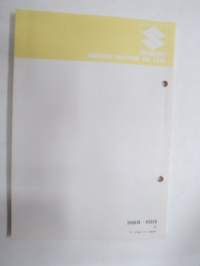 Suzuki DT9.9 outboard parts catalogue 1983-12, illustrations / perämoottori, varaosaluettelo räjäytyskuvineen