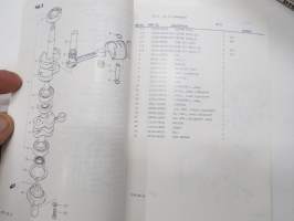Suzuki DT8 outboard parts catalogue 1983-12, illustrations / perämoottori, varaosaluettelo räjäytyskuvineen