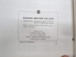 Suzuki DT150/175/200 outboard parts catalogue 1987-6, illustrations / perämoottori, varaosaluettelo räjäytyskuvineen
