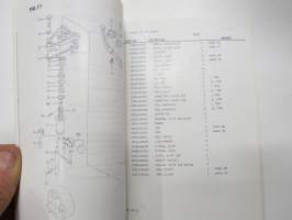 Suzuki DT140 outboard parts catalogue 1983-10, illustrations / perämoottori, varaosaluettelo räjäytyskuvineen