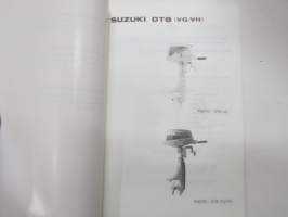 Suzuki DT8 outboard parts catalogue 1986-4, illustrations / perämoottori, varaosaluettelo räjäytyskuvineen