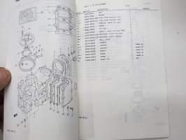 Suzuki DT8 outboard parts catalogue 1986-4, illustrations / perämoottori, varaosaluettelo räjäytyskuvineen