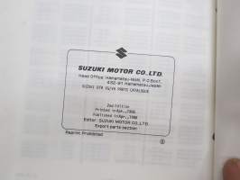 Suzuki DT8 outboard parts catalogue 1986-4, illustrations / perämoottori, varaosaluettelo räjäytyskuvineen