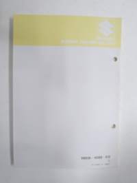 Suzuki DT8 outboard parts catalogue 1986-4, illustrations / perämoottori, varaosaluettelo räjäytyskuvineen