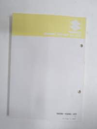 Suzuki DT9.9 VJ outboard parts catalogue 1987-4, illustrations / perämoottori, varaosaluettelo räjäytyskuvineen