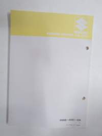Suzuki DT15 outboard parts catalogue 1987-4, illustrations / perämoottori, varaosaluettelo räjäytyskuvineen