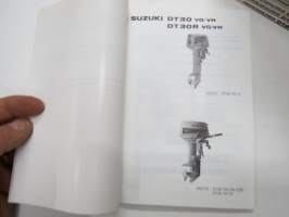 Suzuki DT30 outboard parts catalogue 1986-5, illustrations / perämoottori, varaosaluettelo räjäytyskuvineen