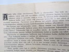 Yhteisö yksilön palveluksessa - Palkannauttijain Keskinäinen Huoltoyhdistys ry 1935 -rahaston ja sen tarliotusperien esittelylehtinen