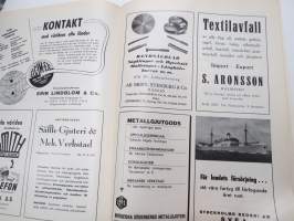 Svensk Utrikeshandel 1947 nr 15, ruotsalainen ulkomaankaupan lehti - Sveriges Allmänna Exportförening -julkaisu