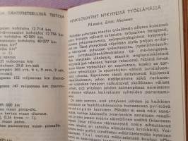 Ajastaika 1956 -kalenteri. Sis.mm. paperien vakiokoot, Ula-aalloista apua ja Fil.maist. Erkki Mielonen: Henkilösuhteet nykyisessä työelämässä.