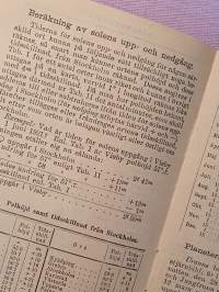 Almanack 1921 till Stockholms horisont. Innehålla: Huru vi kunna hindra smittosamma sjukdomars spridning.