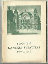 Suomen Kansallisteatteri 1957-58  Arvi Kivimaa  käsiohjelma