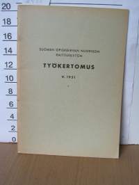 suomen opiskelevan nuorison raittiusliiton työkertomus v.1951. vakitan.pakettitarjous koko  s ja m   19x36 35kg.