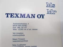 Texman Oy 1965-1985 - Ms Mr -tekstiilikauppiaiden yhteenliittymän historiikki