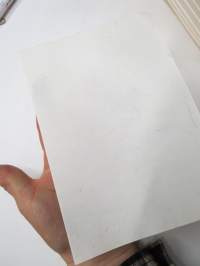 Imupaperiarkki - wanhanajan imupaperia, mm. koulukäytössä vielä 1970-luvulla ollutta aitoa wanhaa paperia 10 arkin erä, valmistettu 1950-luvulla