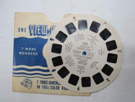 View-Master 105 Rainier National Park - Glaciers &amp; Flowers, Washington, USA -reel / kuvakiekko