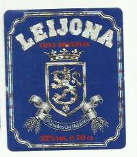 Leijona viina 50 ja 70 cl - viinaetiketti 2 kpl