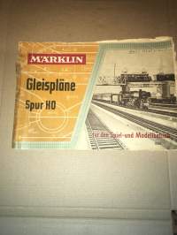 Märklin H0 1957 Gleispläne spur HO - ratakartta