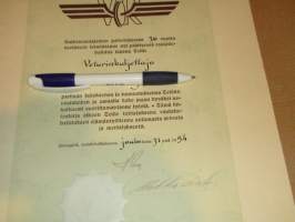 Valtionrautatiet Veturinkuljettajaoppikurssit tutktod. 37 , veturinpuhdistajaksi  23 , veturinlämmittäjäksi  26, veturinkuljettajaksi  38 36v veturinkulj. 1954