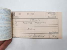 Zürich - Ziasso, 19.9.1977 -junamatkalippu / train ticket