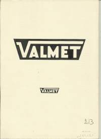 Gunnar Forsström,   &quot;JUURI &quot; Valmet logo kilpailutyö levylle 30x21 cm