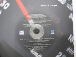 Audi TT Coupé PresseInfo 1998 -lehdistön lanseerauskansio, CD-levy puuttuu, 24 pressikuvaa, tiedote, ym.
