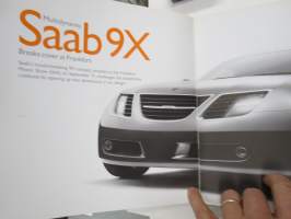 Saab 9X -lehdistön lanseerauskansio, CD-levy puuttuu