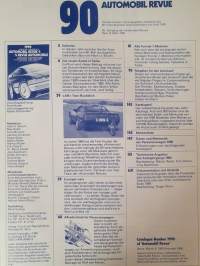 Automobil Revue - 1990 Katalog der Automobil Revue