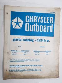 Chrysler Outboard 120 hp parts catalog / varaosaluettelo, englanninkielinen