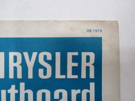 Chrysler Outboard 10 and 15 hp parts catalog / perämoottori varaosaluettelo, englanninkielinen