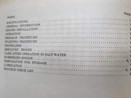 Chrysler Outboard 4.9 hp owner´s guide, perämoottori - käyttöohjekirja, englanninkielinen