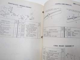 OMC Accessories parts book 1978 perämoottorivalmistajan tarvikkeiden luettelo / varaosaluettelo, englanninkielinen