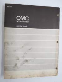 OMC Accessories parts book 1978 perämoottorivalmistajan tarvikkeiden luettelo / varaosaluettelo, englanninkielinen