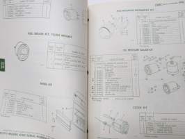 OMC Accessories parts book 1976 perämoottorivalmistajan tarvikkeiden luettelo / varaosaluettelo, englanninkielinen