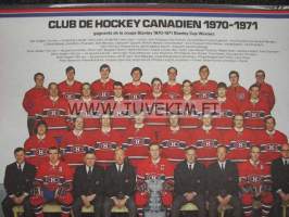 Club De Hockey Canadien 1970-1971 / Forum De Montreal / 1971-1972 -kalenteri / juliste (42x46 cm)