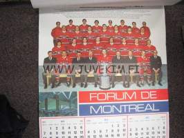 Club De Hockey Canadien 1970-1971 / Forum De Montreal / 1971-1972 -kalenteri / juliste (42x46 cm)