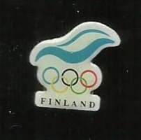 Finland Olympiahakukomitean pinssi  alkuperäisessä kotelossa - pinssi rintamerkki