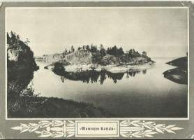 Laatokan saaristoa  valok Pietinen - paikkakuntakortti,  kulkenut nyrkkipostissa 1941