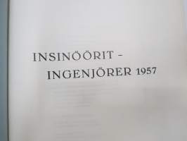 Insinöörit - Ingenjörer 1957 Tampereen Teknillinen Opisto - Tekniska Läroverket, Helsingin Teknillinen Opisto - Turun Teknillinen Opisto, - Kurssijulkaisu-vuosikirja