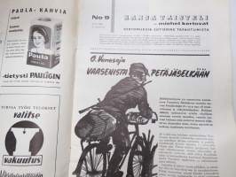 Kansa Taisteli 1958 nr 9, sis. mm. seur. artikkelit / kuvat; O. Venesoja - Vaasenista Petäjäselkään, U.E. Moisala - Tornion motissa ja Rovaniemen tiellä