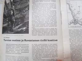 Kansa Taisteli 1958 nr 9, sis. mm. seur. artikkelit / kuvat; O. Venesoja - Vaasenista Petäjäselkään, U.E. Moisala - Tornion motissa ja Rovaniemen tiellä