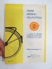 Polkupyörä ja minä - Polkupyöräkauppiaiden Liitto ry:n toimesta julkaistu polkupyörien ja pyöräilyn yleinen huolto- säilytytys- ja käyttöohje -bicycle driving &amp; care