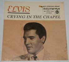 Elvis Crying in the Chapel singlen kansi, ei levyä