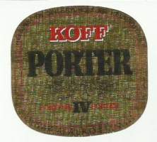Koff Porter IV   olut  - olutetiketti