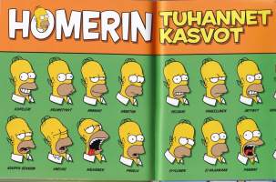 Simpsonien viisauksien kirjasto. Homerin oma kirja, 2007. 1.p. Kirja kertoo mitä Homerin mielessä liikkuu, paljastaa Homerin jääkaapin salaisuudet,