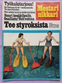 Mestari nikkari 1977 N:o 4. Hyöty- ja hupivälineitä styroksista, työpiirros no: 3