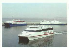Autoexpress 2, Autoexpress 3 ja Baltic Jet - laivakortti, laivapostikortti