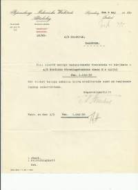Björneborgs Mekaniska Verkstads Ab Pori 1929 - firmalomake